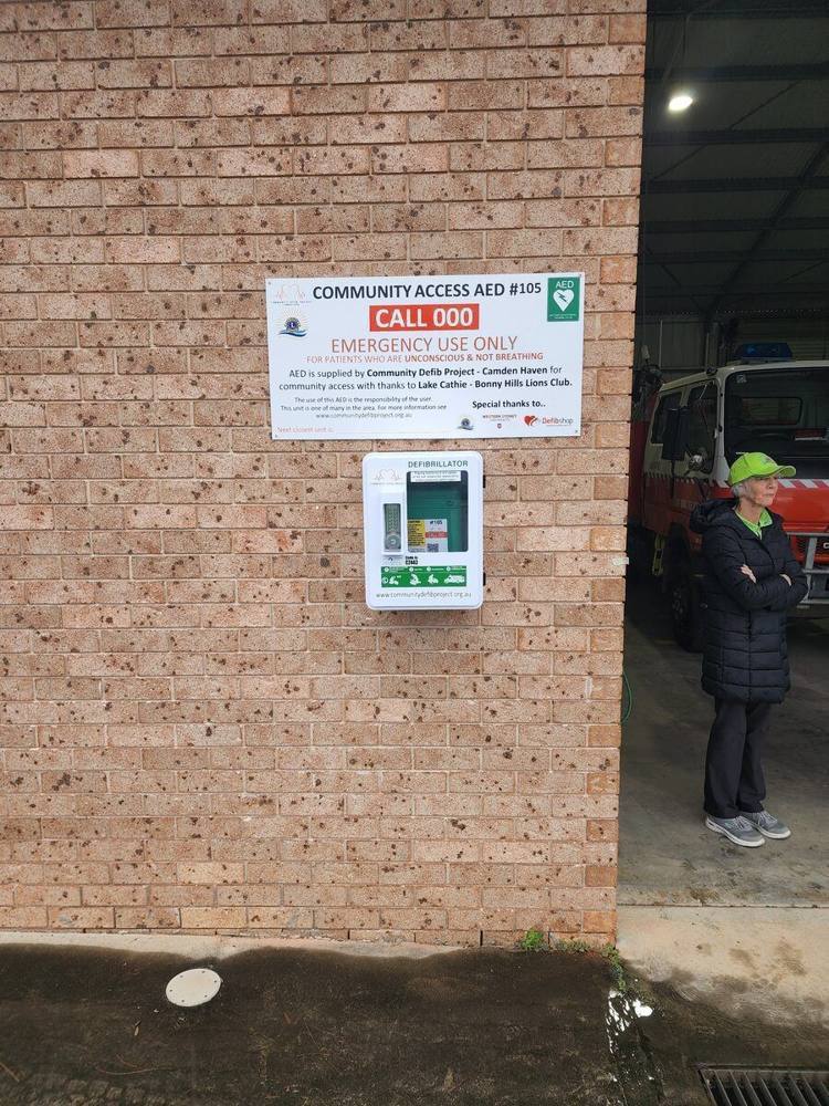Recorded installation of AED 105
