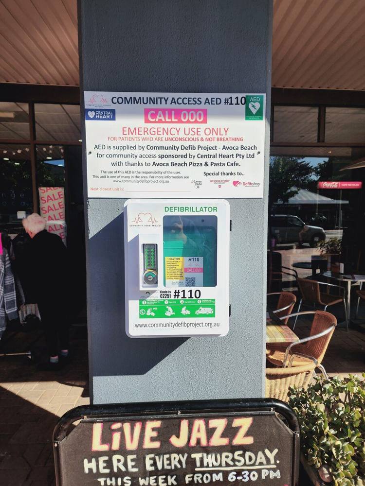 Recorded installation of AED 110