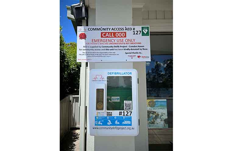 Recorded installation of AED 127