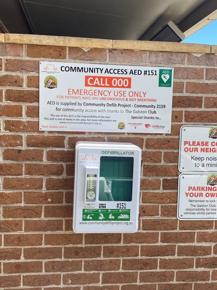 Recorded installation of AED 151