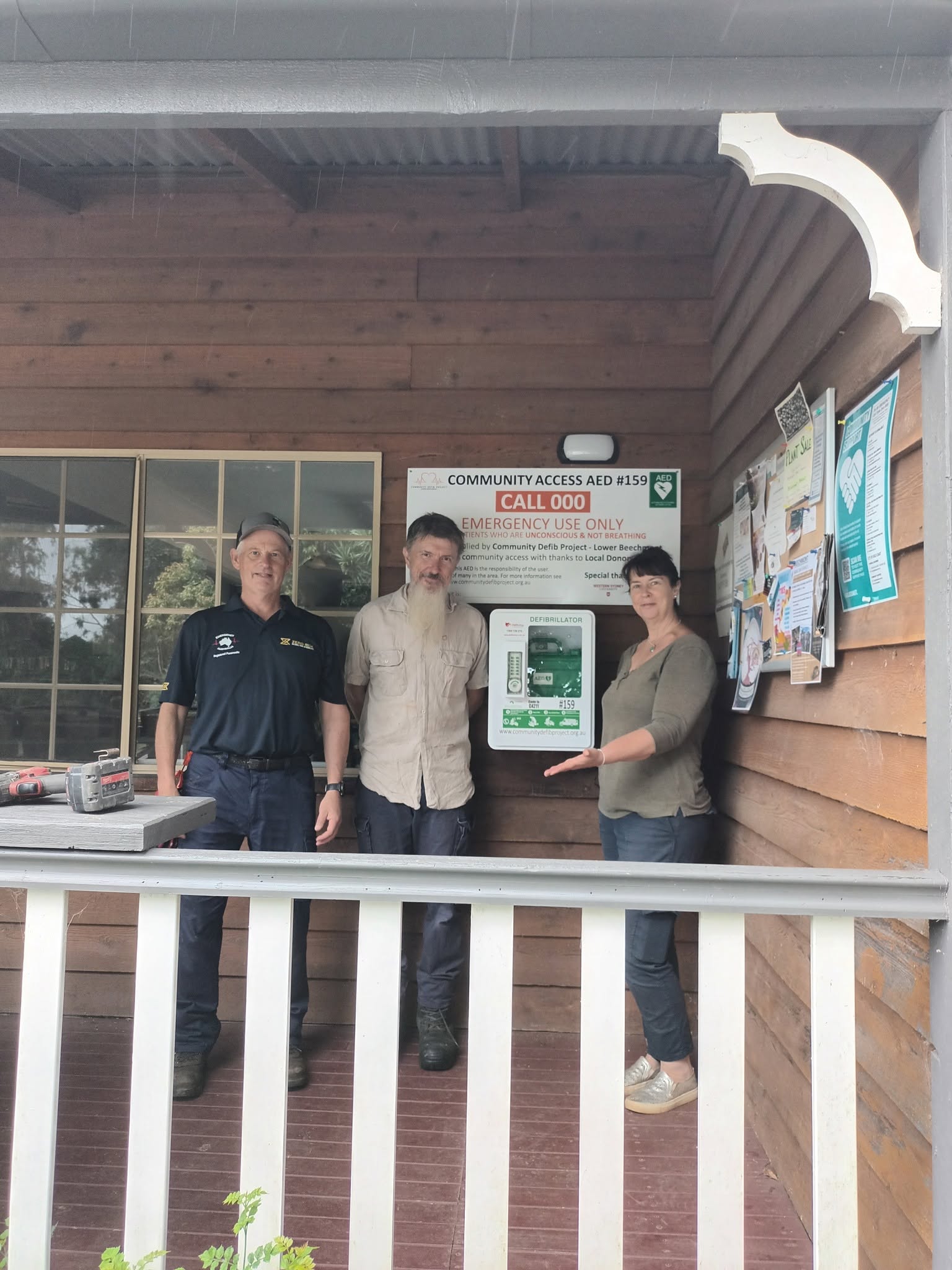 Community AED 159 installation
