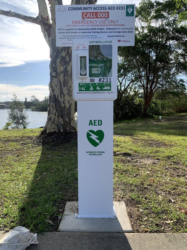 Recorded installation of AED 231