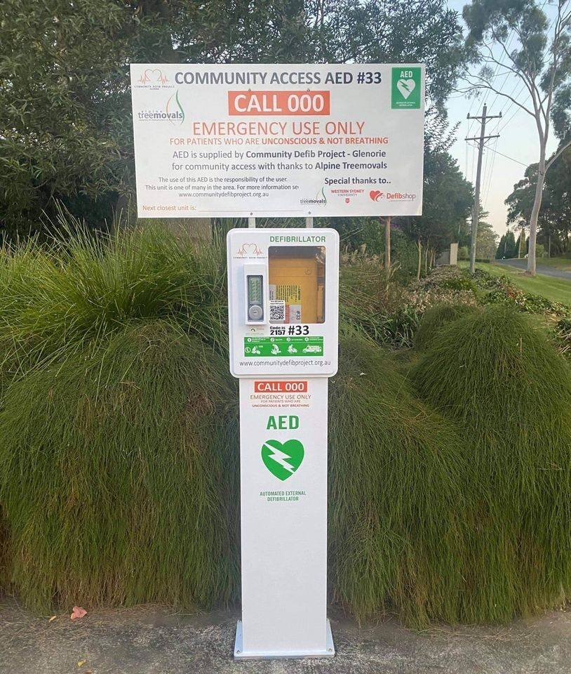 Recorded installation of AED 33