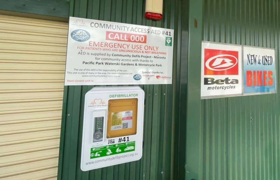 Recorded installation of AED 41