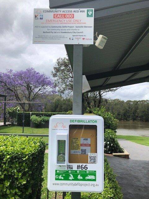 Recorded installation of AED 66