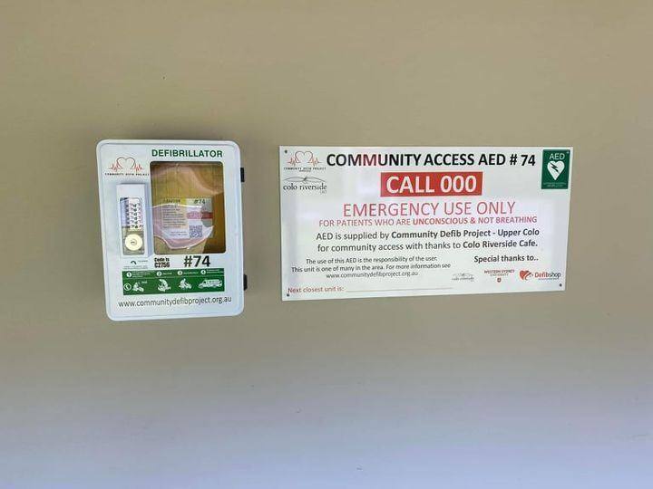 Recorded installation of AED 74