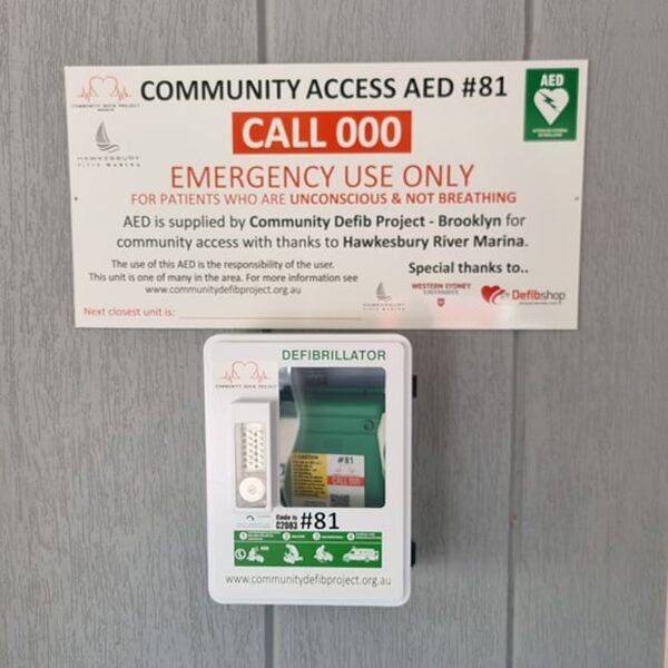 Recorded installation of AED 81